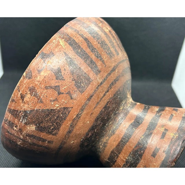 Ceramic Authentic 1000-Year-Old Pre-Columbian Narino Pottery Compotera Colombia Ecuador Antiquity For Sale - Image 7 of 14