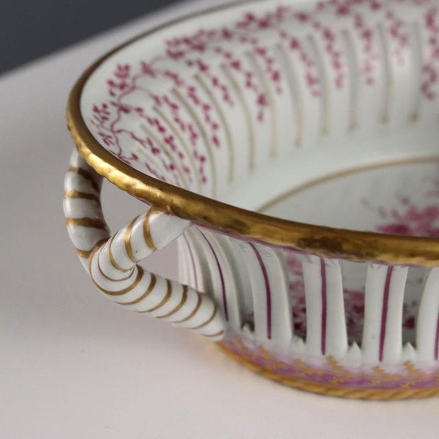 Porcelain Basket from Limoges For Sale - Image 5 of 10