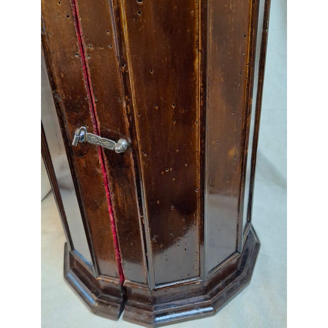 Antique 19thC Italian Sephardic Torah Case Tik Hand Carved Wood J Greenstein Prov For Sale - Image 13 of 17