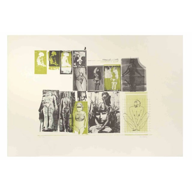 Eros and Thanatos is an Etching realized by Sergio Barletta in the Early 1970s. Hand-signed on the lower right. Numbered....