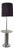 Mid 20th Century Mid-Century Modern Floor Lamp Chrome Cylinder With Attached Glass Side Table Style of George Kovacs For Sale