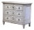 19th Century French Louis XVI Painted Commode With Medallion Drawers For Sale