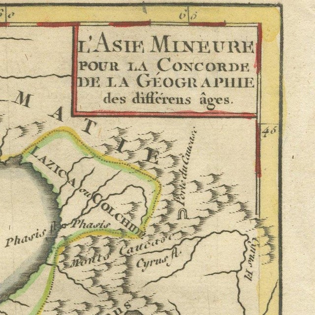 Antique Map of Asia Minor by Pluche, 1765 For Sale - Image 4 of 12