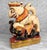 Indian Vintage Hindu Gajasimha Foodog Lion W/ Elephant Painted Sculpture - 12" For Sale - Image 3 of 14