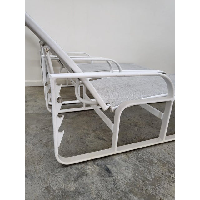 1980s Brown Jordan Quantum Chaise Lounge Patio Chairs by Richard