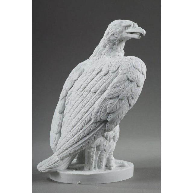 Gray Biscuit Sculptures of Napoleon III Eagles, 1860, Set of 2 For Sale - Image 8 of 18