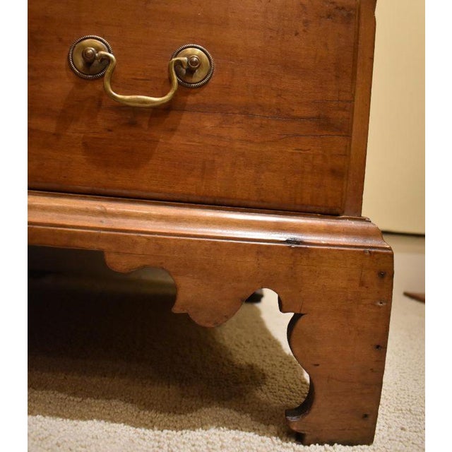 American chest in maple, and secondly, an English example in fine mahogany. Proper design of the period with complete...