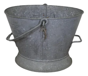 Large Galvanised Housemaids Bucket, 1920a