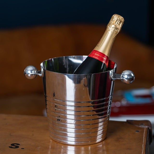 Vintage English Silver Plated Wine Cooler by Elkington & Co, 1960s For Sale - Image 11 of 12