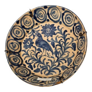 Mid 19th Century Spanish Ceramic Fajalauza Bowl From Granada For Sale