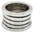 Mid 20th Century Bvlgari B.zero1 Five-Band Ring in 18k White Gold Size 4.5 / EU 49 For Sale