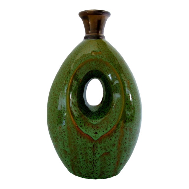 Tall Green Ceramic Vase Chairish