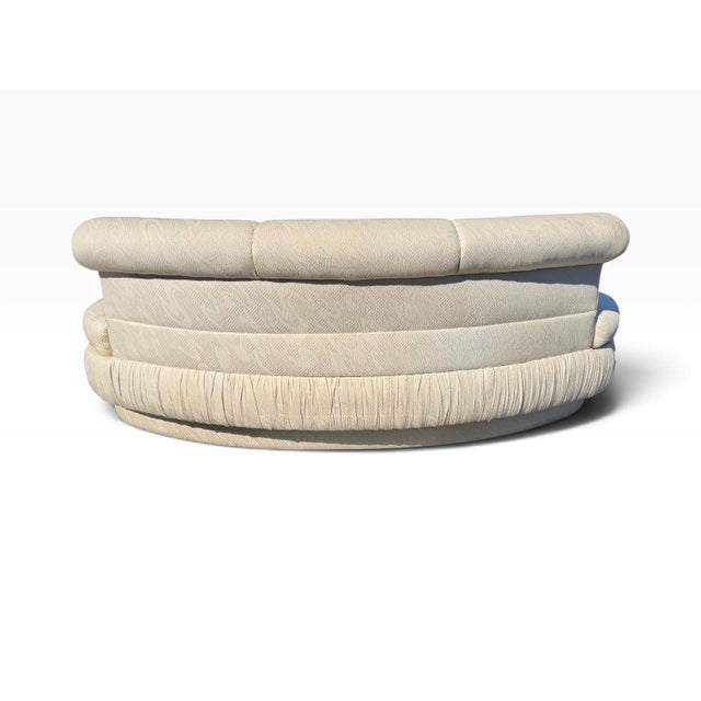 Wood Postmodern Sculptural Curved Kidney Cloud Sofas – Pair of 2 For Sale - Image 7 of 10