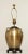 High Quality Vintage Urn Form Brass Table Lamp on Wood Carved Base