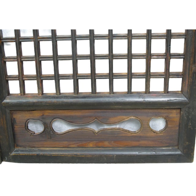 Pair of Vintage Chinese Latticed Screen Panel 1 For Sale In Greensboro - Image 6 of 8