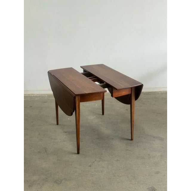 1960s 1960s Walnut Scalloped Dining Table For Sale - Image 5 of 9
