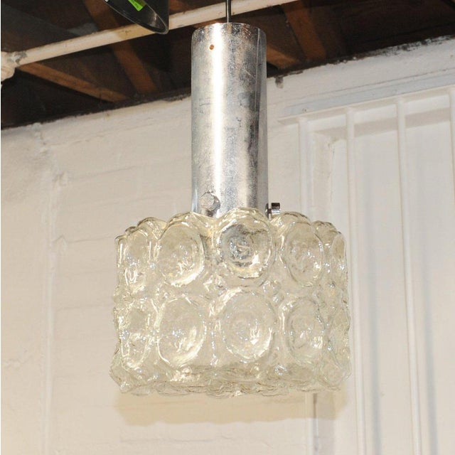 Crystal Glass Pendant Light from Limburg, 1970s For Sale - Image 4 of 10
