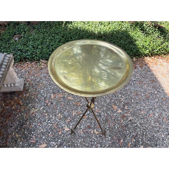 Metal Italian Neoclassical Style Brass Arrow and Quiver Table For Sale - Image 7 of 12