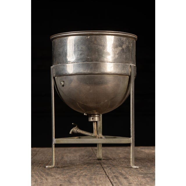 Vintage Stainless Steel Salesman Sample Kettle For Sale - Image 4 of 8