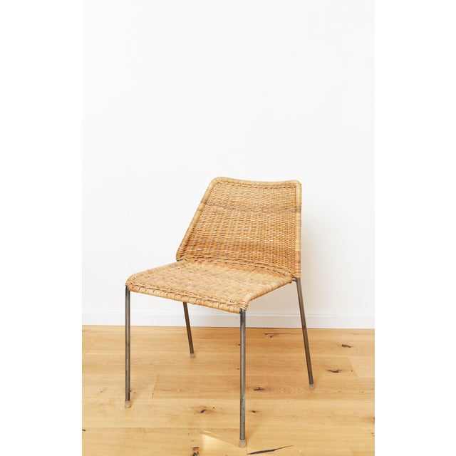 1960s Santa Lucia Chairs in Wicker by Herbert Hirche for Wilde & Spieth, 1960s, Set of 4 For Sale - Image 5 of 13
