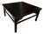 Antique Chinese Square Black Lacquer Coffee Table For Sale