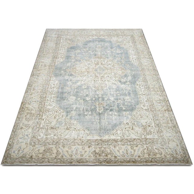 1960s 1960s Turkish Oushak Rug For Sale - Image 5 of 7