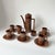 Mid-Century Modern Vintage Tiko Brown Ceramic Coffee Set, 1960s, Set of 13 For Sale - Image 3 of 18