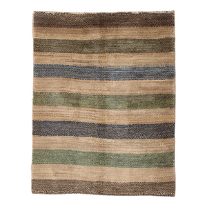 Hand-Knotted Persian Tribal Gabbeh Rug 3'10" X 5'