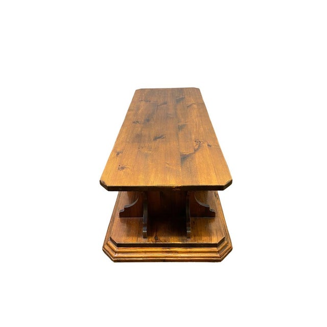 1960s French Provençal Wooden Coffee Table, 1950s For Sale - Image 5 of 7
