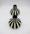 Velten Vordamm Bauhaus Era Velten Vordamm Art Deco Vase Pair in Black and White For Sale - Image 4 of 12