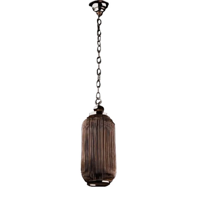 Canary Pendant in Patinated Finish For Sale