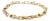 Modern 14k Gold Diamond Paperclip Link Bracelet For Sale