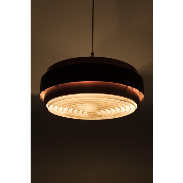 Vintage Metal Pendant Light For Sale - Image 13 of 14