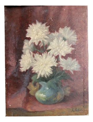 A Arbet, Floral Still Life, Oil on Canvas