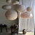 Japanese Pendant Light in Rattan and Natural Linen For Sale - Image 16 of 18