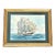 Mid Century Original Watercolor Framed Painting Flying Cloud Clipper Ship Maritime Coastal Original For Sale
