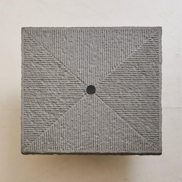 Postmodern ‘Strada’ Stone Coffee Table Attributed to Giulio Lazzotti for Mageia, 1981 For Sale - Image 3 of 8