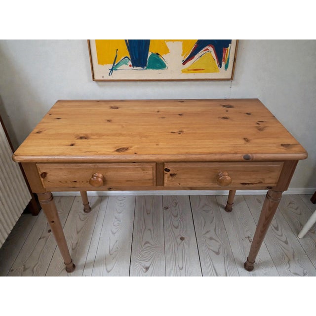Vintage Pine Hall Console Table, 1980 For Sale - Image 6 of 18
