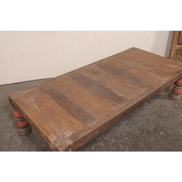 Wood Large Coffee Table or Daybed, Early 20th C. For Sale - Image 7 of 13