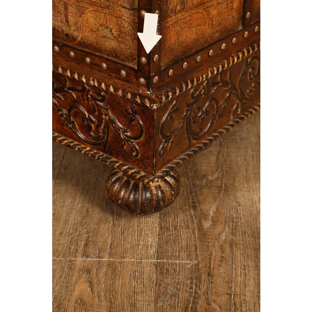 Pulaski 'Espaigne' Large Square Old World Map Storage Coffee Table For Sale - Image 14 of 18