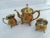 Brass Vintage Brass-Plated Petite Tea Set- 3 Pieces For Sale - Image 8 of 8