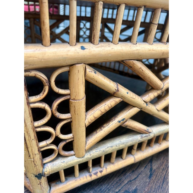 Brighton Pavilion Brighton Pavilion Style Bamboo and Cane Hexagonal Coffee Table For Sale - Image 4 of 5