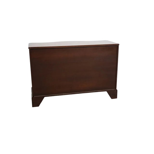 1970s Baker Mahogany Serpentine Front 4 Drawer Chest For Sale In West Palm - Image 6 of 8