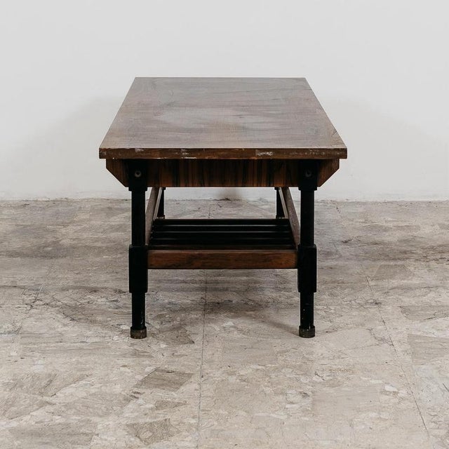 Gold Vintage Scandinavian Teak Coffee Table, 1960 For Sale - Image 8 of 10