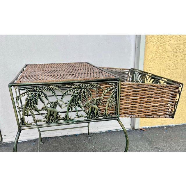 Vintage Plant Stand or Side Table With Drawer For Sale - Image 10 of 10