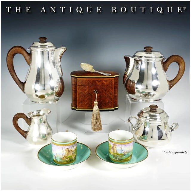 Early 20th Century Art Deco French Sterling Silver 4 Piece
