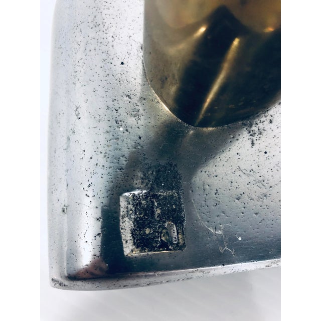 1990s David Marshall Signed Sculptural Clock For Sale - Image 10 of 11