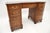 Burr Walnut and Leather Top Pedestal Desk, 1930s For Sale - Image 9 of 11