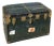 The Antique 1920s Steamer Trunk, a Type of Luggage Historically Used for Extended Travel by Steamship, Train, or Stagecoach. For Sale