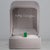 Modern 1.2Ct Zambian Emerald Ring With Earth-Mined Diamond Accents: Solid 14k Gold, Size 6.75 For Sale - Image 3 of 9